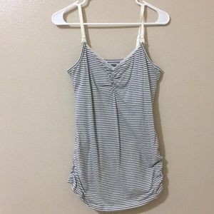 Motherhood nursing striped cami